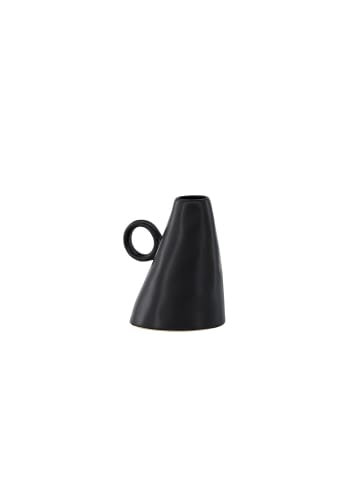 ebuy24 Vase Ovy Schwarz 13 x 14 cm