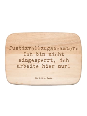 Mr. & Mrs. Panda Frühstücksbrettchen Spruch Justizvollzugsbeamte... in Transparent