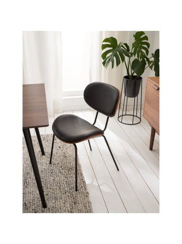 home24 Esszimmerstuhl Hossa (2er-Set) in Schwarz