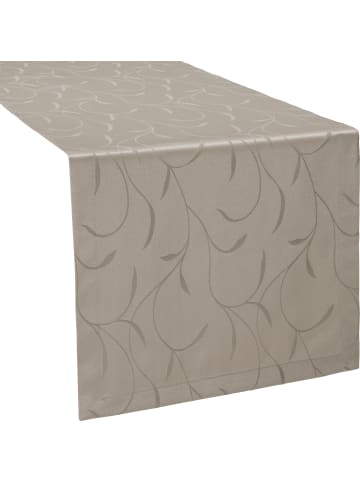 Erwin Müller Jacquard Tischläufer Remscheid in taupe