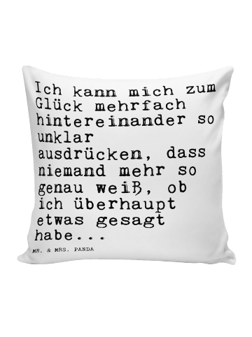 Mr. & Mrs. Panda Kopfkissen Ich kann mich zum... mit Spruch in Weiß