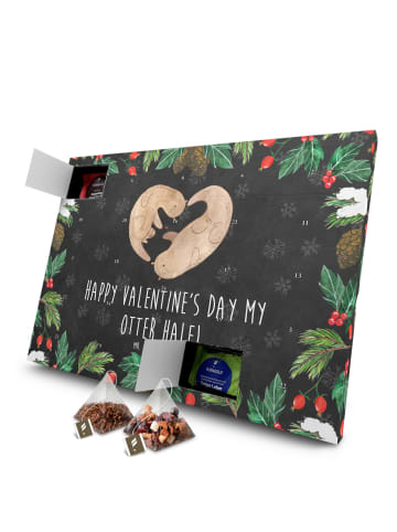 Mr. & Mrs. Panda Tee Adventskalender Otter Valentine mit Spruch in Kreidetafel