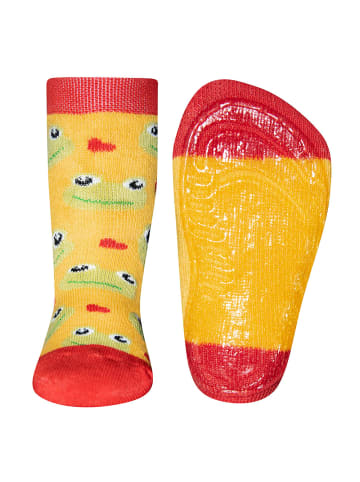 ewers 2er-Set Stoppersocken ABS Frosch in gold-rot