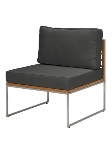 home24 Loungesofa TEAKLINE 3-teilig Kombi B in Anthrazit