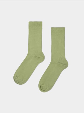 Erlich Textil  Socke 3er Pack Casual Cotton Gerippte Socken im 3er Pack in schilf