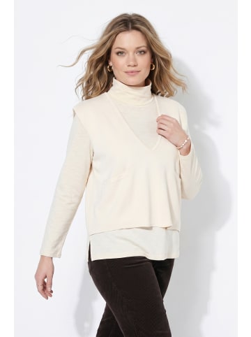 Ulla Popken Pullover in perlweiß