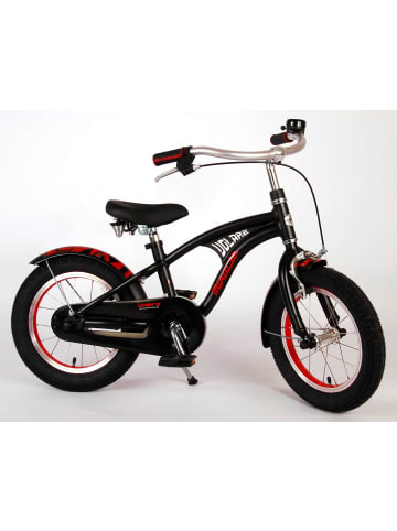 Volare Kinderfahrrad Miracle Cruiser Jungen 14 Zoll Kinderrad in Mattschwarz 4 Jahre