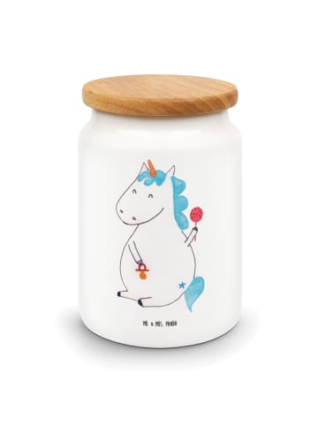 Mr. & Mrs. Panda Vorratsglas Einhorn Baby ohne Spruch in Weiß