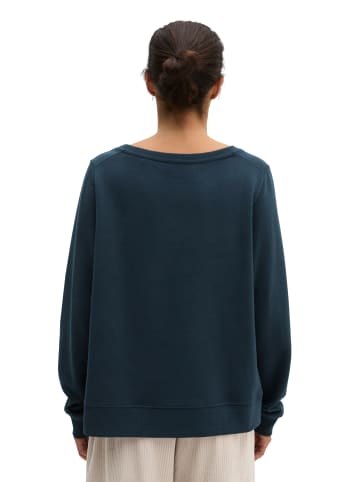 Marc O'Polo Sweatshirt relaxed garment-dyed in Martime Blue