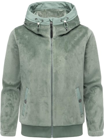 ragwear Fleecejacke Cousy Short Bonded in Dusty Green