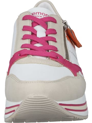 remonte Schnürschuhe, Sneakers Low in crema/weiss/magenta