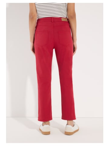 More & More sportive 7/8 Jeans, coloured denim in red