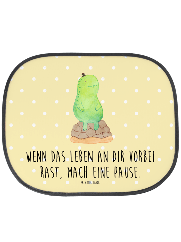 Mr. & Mrs. Panda Sonnenschutz Auto Schildkröte Pause mit Spruch in Gelb Pastell