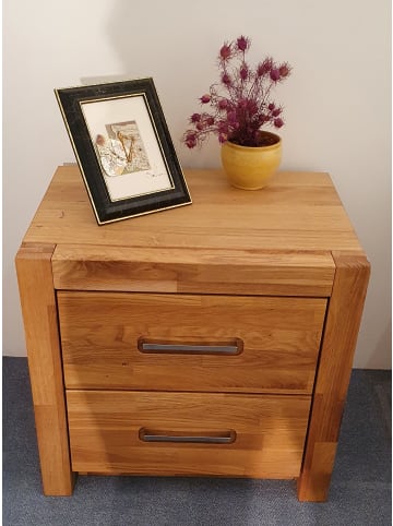 Vaja Nachtkommode Fenja mit 2 Schubladen in Braun