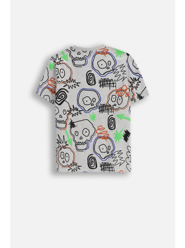 MOKIDA T-Shirt mit kurzen Ärmeln in grau