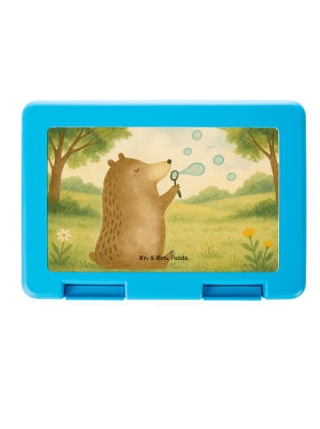Mr. & Mrs. Panda Bento Box Bär Seifenblasen Design ohne Spruch in Weiß