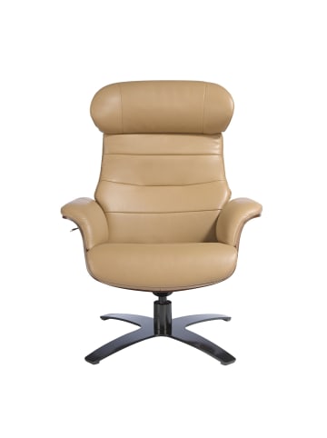 Angel Cerdá Relax-Drehsessel 5087 in Sand / Anthrazitgrau – (B)80 x (H)84 x (T)100 cm