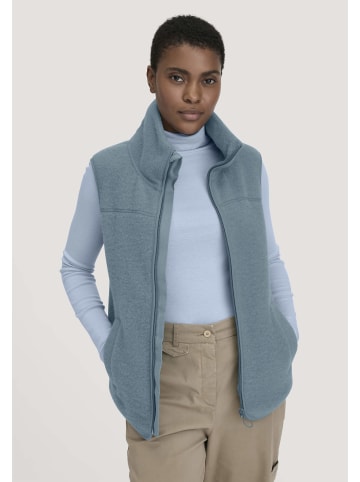 Hessnatur Hessnatur Wollfleece Weste Regular aus reiner Merinowolle in gletscherblau