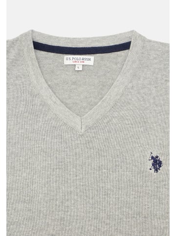 U.S. Polo Assn. Pullover 'V-neck' in hellgrau