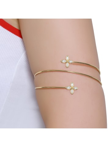 Steel_Art Armreif für den Oberarm Frauen Serena goldfarben in goldfarben