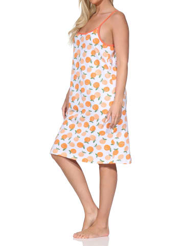 NORMANN Spaghetti Nachthemd Sommer-Look in creme