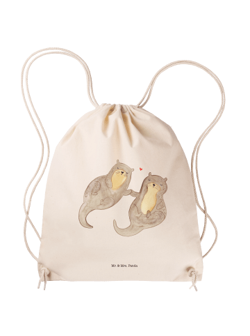 Mr. & Mrs. Panda Sportrucksack Otter Hände halten ohne Spruch in Creme