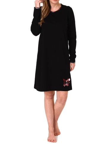 NORMANN Nachthemd - 69783 in schwarz