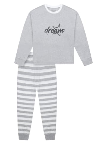 Schiesser Pyjama Nightwear in grau-mel.