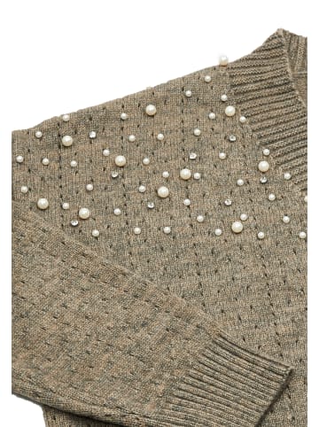 caissa Damen Strickjacke in Taupe Melange