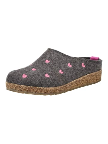 HAFLINGER Hausschuhe Anthrazit