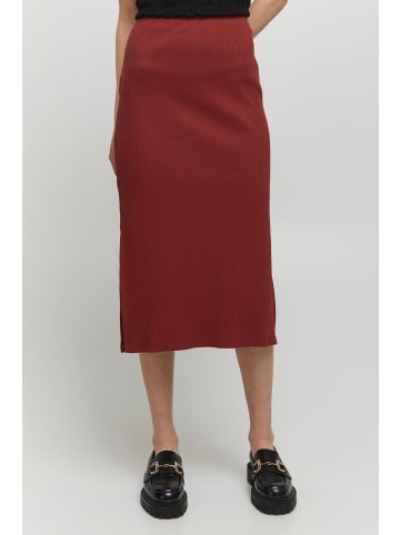 b.young Bleistiftrock BYPOLINA SKIRT -20811627  Bleistiftrock mit Rippmuster in Rot