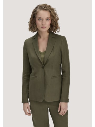 Hessnatur Hessnatur Blazer Regular aus reinem Leinen in goldoliv