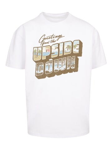 F4NT4STIC Oversize T-Shirt Stranger Things Greetings From Upside Down in weiß