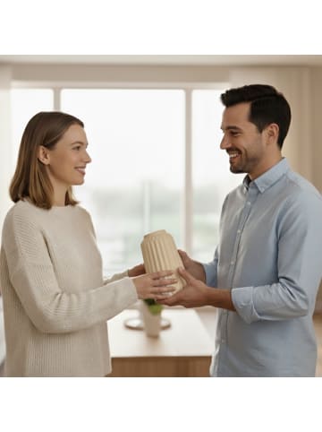 relaxdays 3-tlg. Vasen Set in Beige