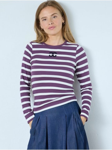 Co'couture T-shirt GrannyCC in OffWhite/Plum