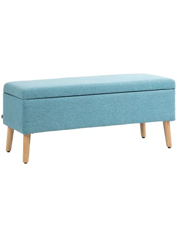 HOMCOM Sitzbank in Blau 110L x 39B x 45H cm