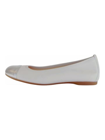 Gabor Ballerinas in Weiß/Silber