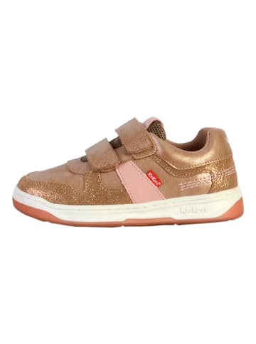 Kickers Kalido Junior-Sneaker aus Leder Beige