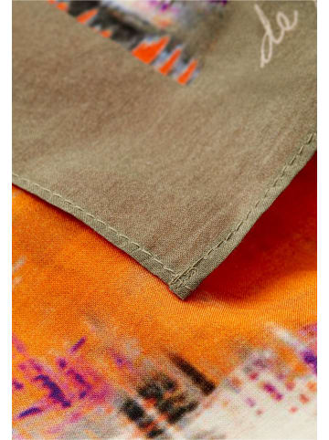 Camel Active Schal mit Allover Print in Braun AOP