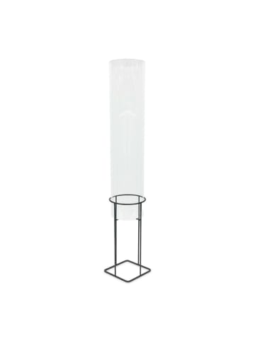Fischsäule in Transparent/ Grau - (H)68,5 x Ø 20 cm