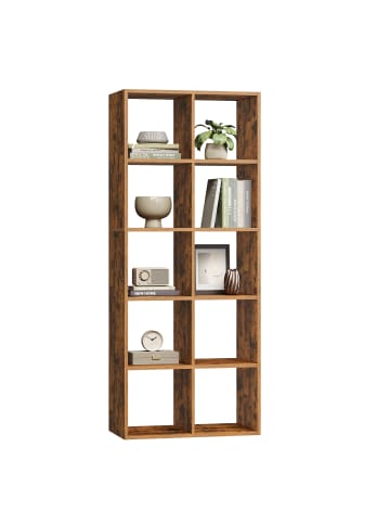VASAGLE Standregal Custos in Braun - (B)65.5 x (H)161.5 x (T)30 cm
