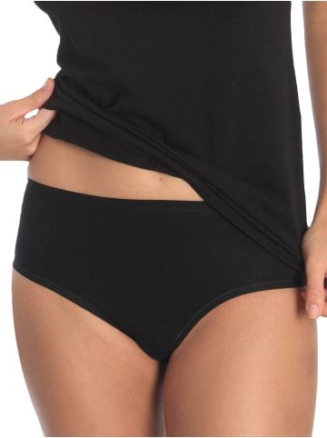 Sassa 6er Sparpack Slip Midi in schwarz schwarz