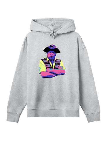 F4NT4STIC Hoodie TV Times Benny Hill In Character 1989 Pop Art in grau meliert