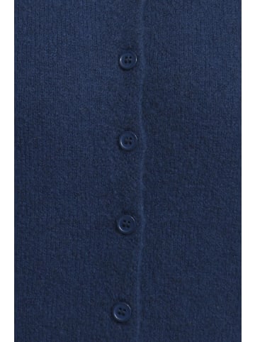 Milano Italy Cardigan mit Rundhalsausschnitt und halblangen Ärmeln in Navy