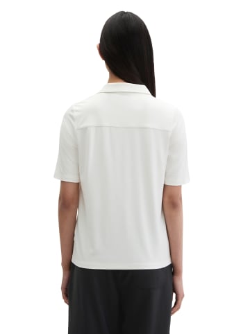 Marc O'Polo Jerseybluse im Polo-Stil regular in White Cotton