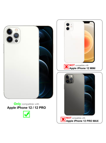 cadorabo Hülle für Apple iPhone 12 / 12 PRO Glitter in Schwarz mit Glitter