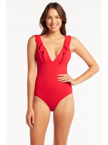 Sea Level Frill Essentials in RED