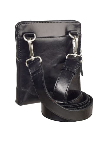 Leonhard Heyden Cambridge Umhängetasche Leder 16 cm schwarz