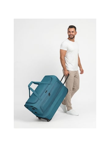 Redolz Duffle Essentials 2-Rollen Reisetasche 70 cm L mit Dehnfalte in petrol