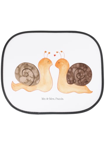 Mr. & Mrs. Panda Sonnenschutz Auto Schnecken Liebe ohne Spruch in Weiß